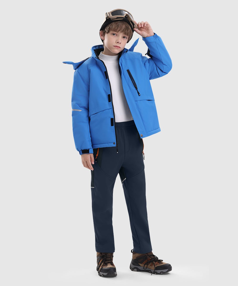 Boys' Outdoor Fleece - Lined Hiking Pants - TBMPOY