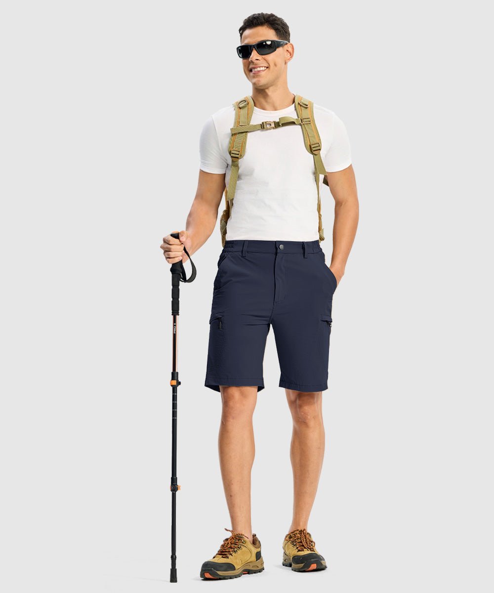 Men's Stretchy Quick Dry Cargo Hiking Shorts - TBMPOY