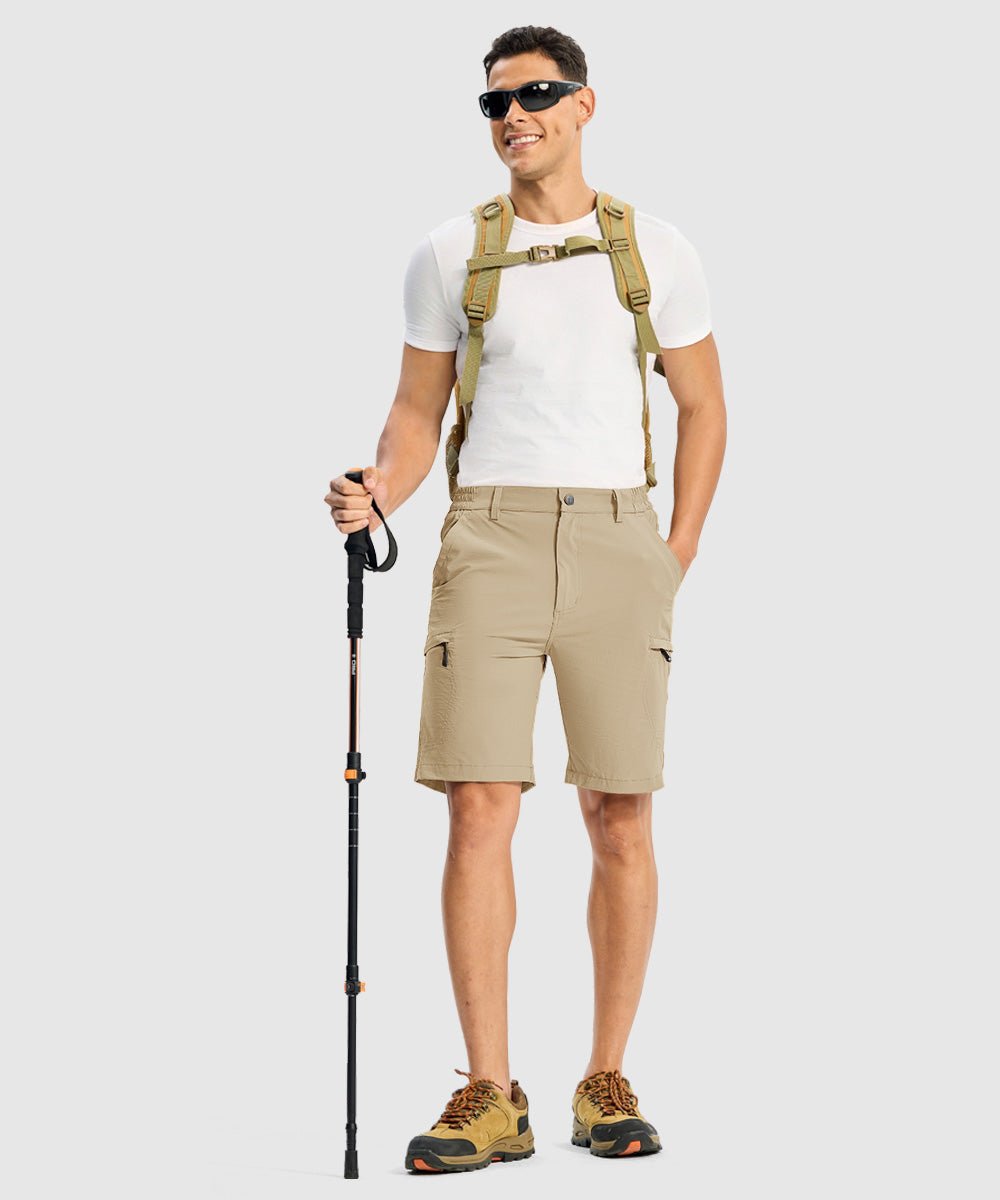 Men's Stretchy Quick Dry Cargo Hiking Shorts - TBMPOY