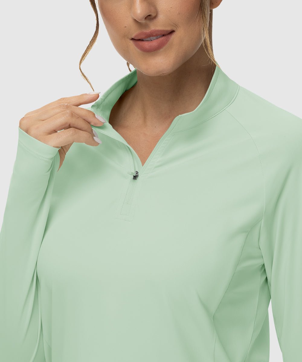 Women's Quarter Zip Sun Protection Garment - TBMPOY