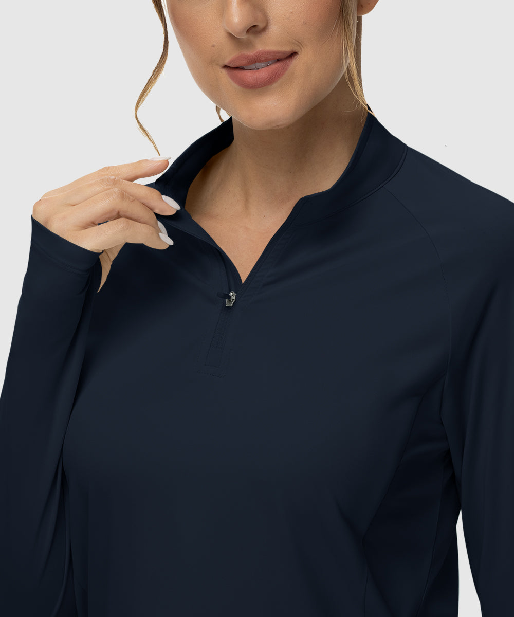 Women's Quarter Zip Sun Protection Garment - TBMPOY