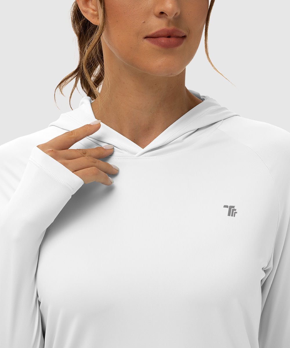 Women's UPF 50+ Sun Protection Hoodie Shirt - TBMPOY