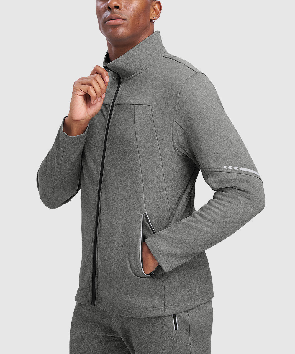 Men's Stand Collar Cold - proof Running Fitness Suit - TBMPOY