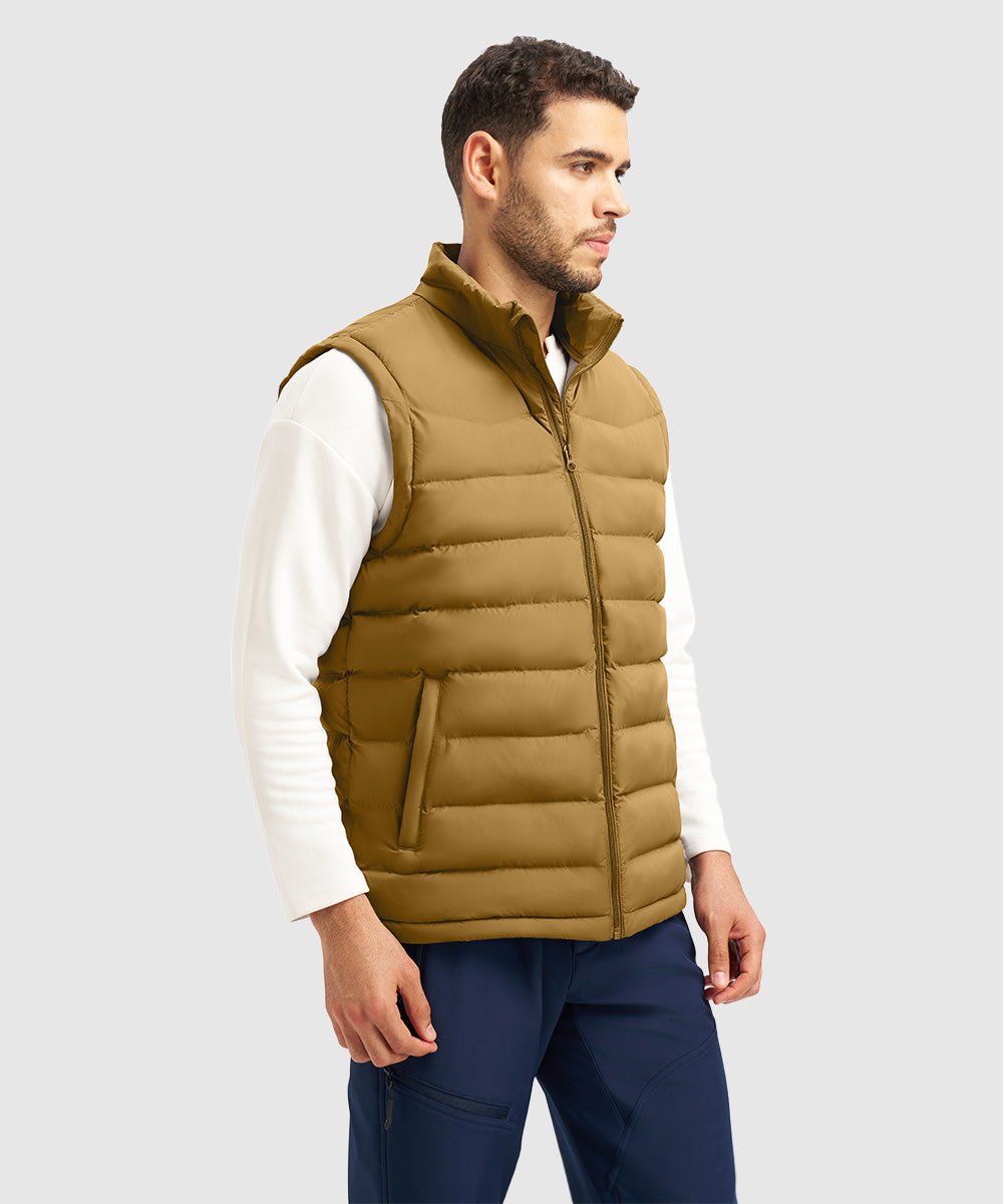 Men's Lightweight Puffer Quilted Sleeveless Jacket - TBMPOY