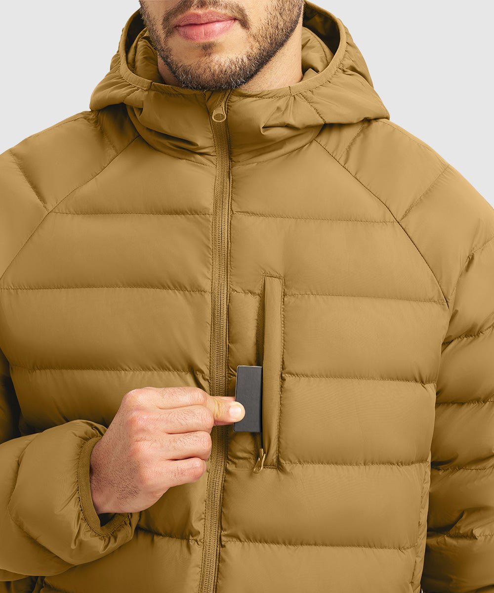 Men's Outdoor Insulated Puffer - Filled Jacket - TBMPOY