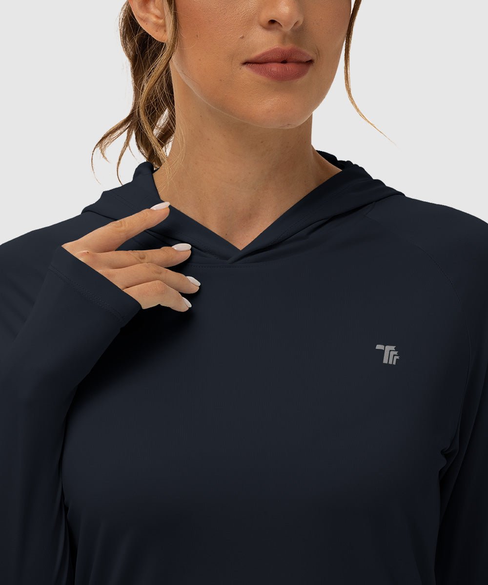 Women's UPF 50+ Sun Protection Hoodie Shirt - TBMPOY