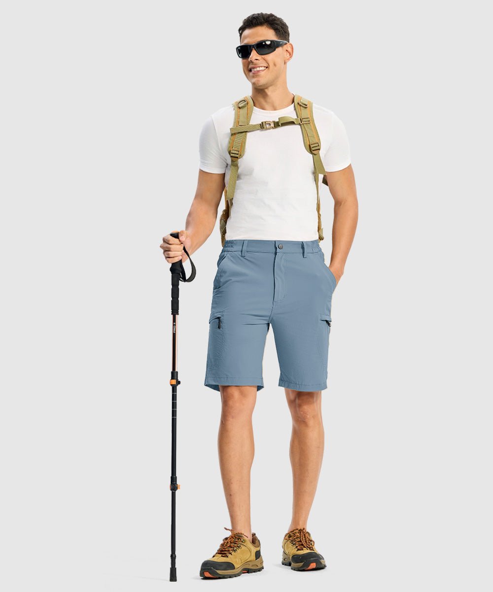 Men's Stretchy Quick Dry Cargo Hiking Shorts - TBMPOY
