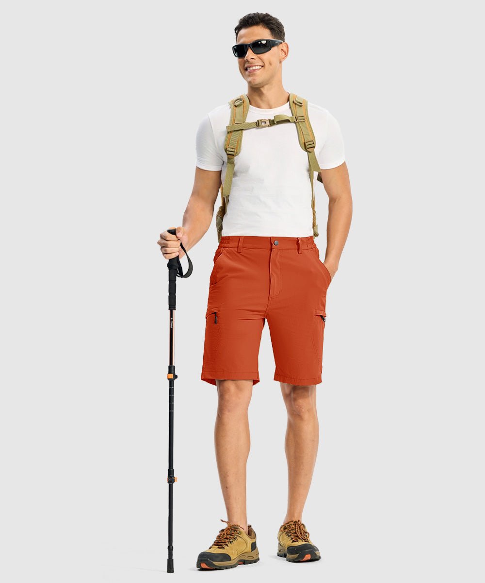 Men's Stretchy Quick Dry Cargo Hiking Shorts - TBMPOY