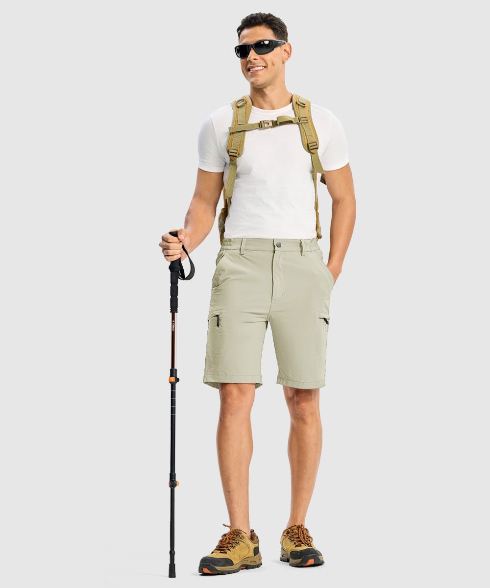 Men's Stretchy Quick Dry Cargo Hiking Shorts - TBMPOY