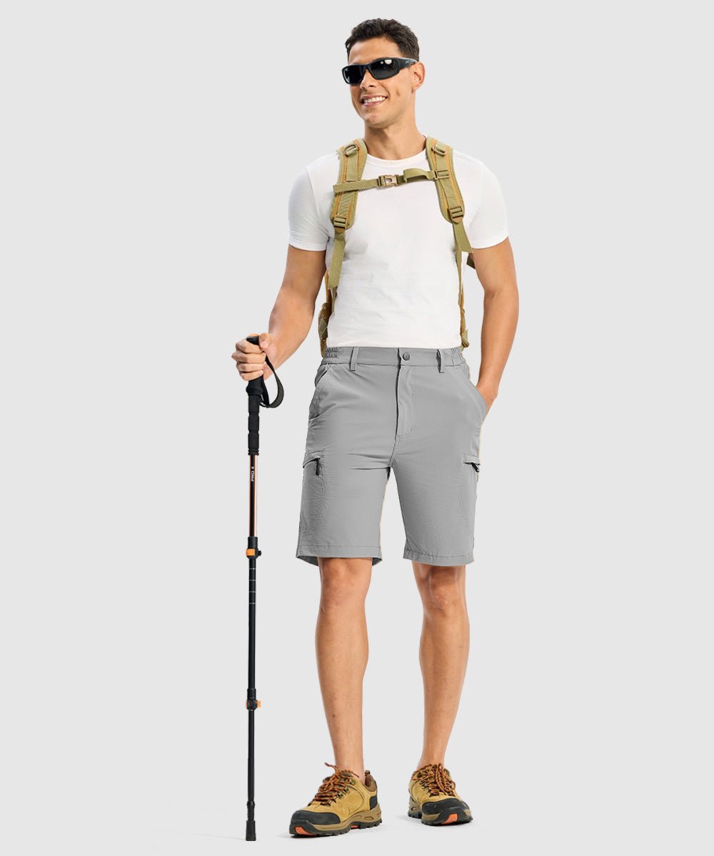 Men's Stretchy Quick Dry Cargo Hiking Shorts - TBMPOY