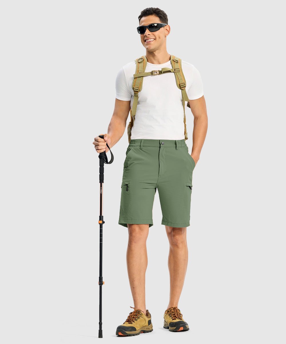 Men's Stretchy Quick Dry Cargo Hiking Shorts - TBMPOY