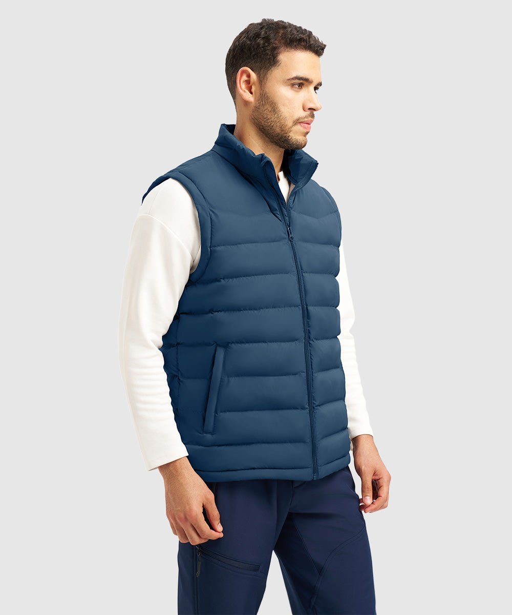 Men's Lightweight Puffer Quilted Sleeveless Jacket - TBMPOY