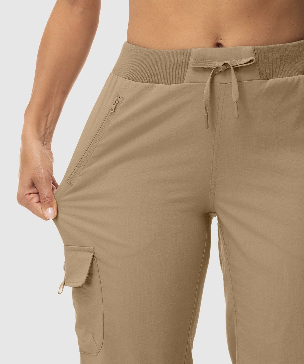 Women's Outdoor Athletic Travel Casual Cropped Pants - TBMPOY