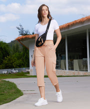 Women's Outdoor Lightweight Cargo Capris Pants - TBMPOY