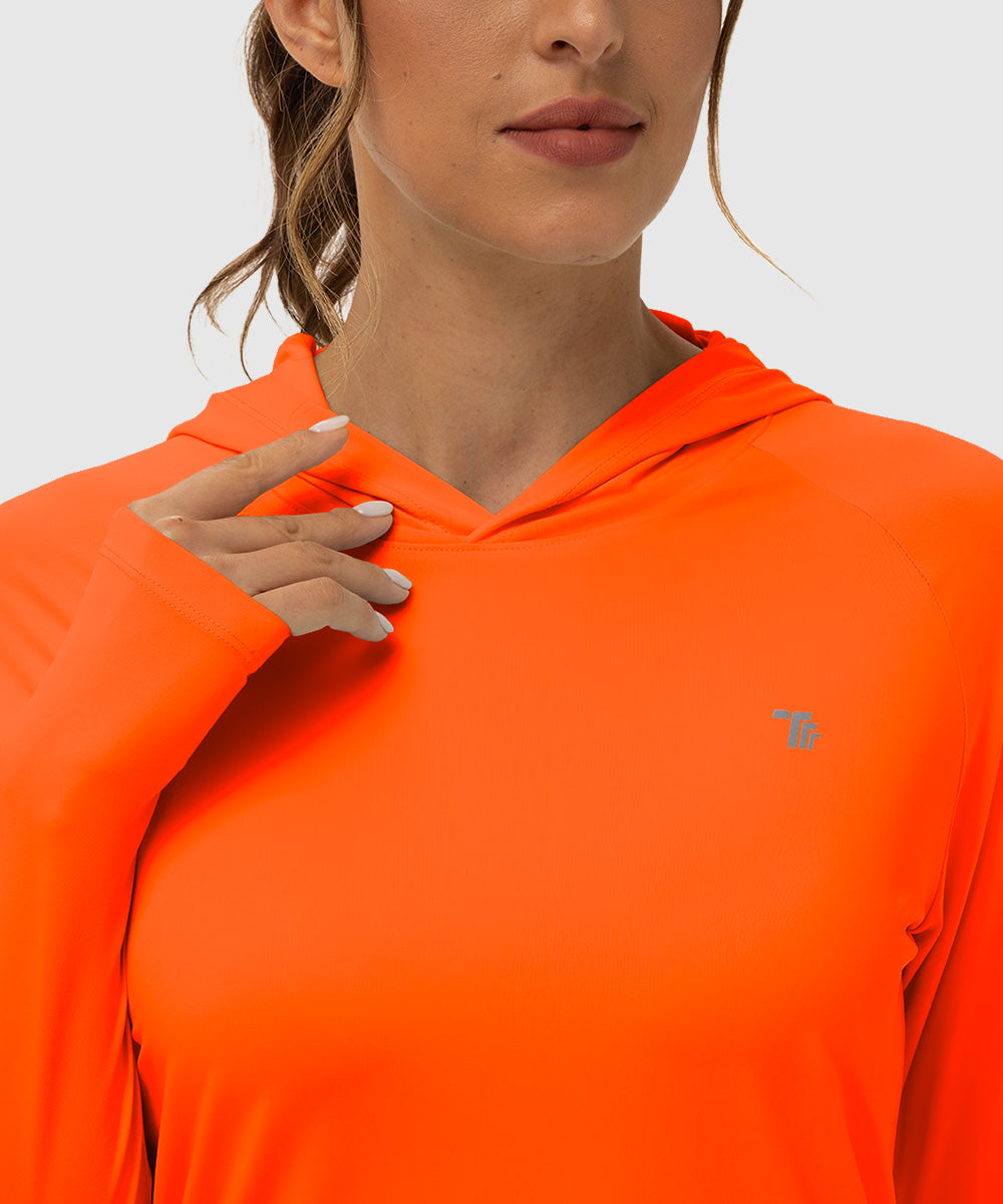 Women's UPF 50+ Sun Protection Hoodie Shirt - TBMPOY