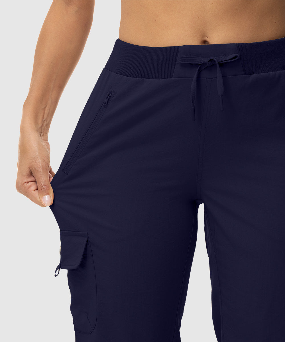 Women's Outdoor Athletic Travel Casual Cropped Pants - TBMPOY