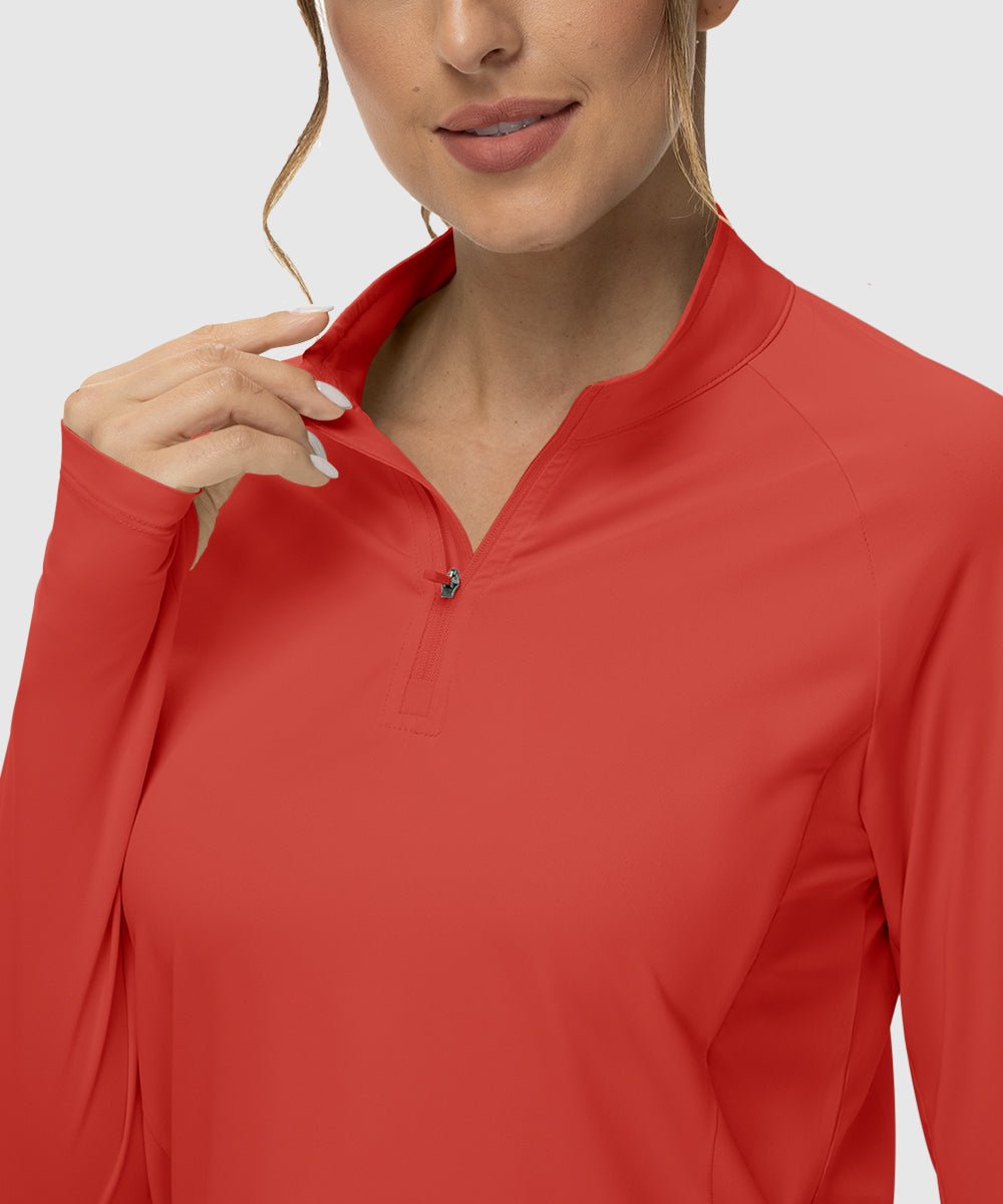 Women's Quarter Zip Sun Protection Garment - TBMPOY