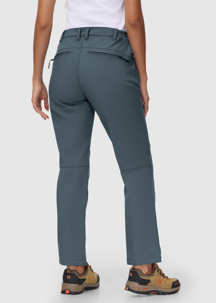 Women's Water Resistant Softshell Fleece Pants - TBMPOY