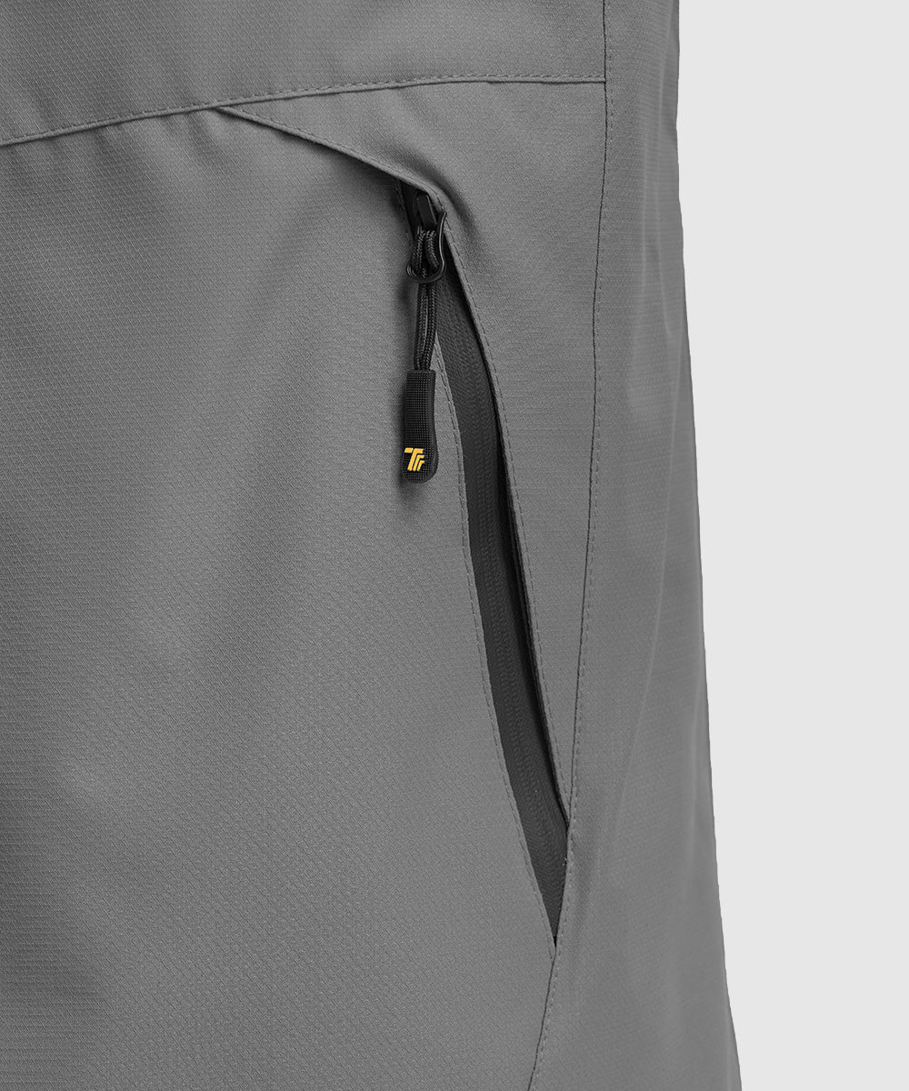 Men's Water Resistant Skiing Windbreaker Hooded Jacket - TBMPOY