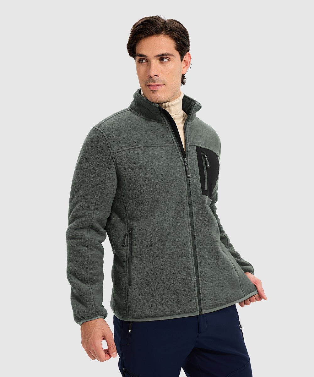 Men's Chest Pocket Fleece Jacket - TBMPOY