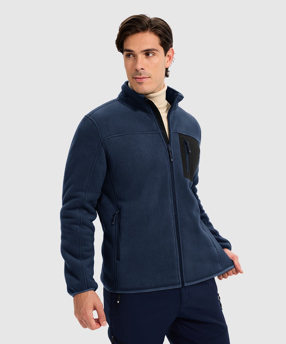 Men's Chest Pocket Fleece Jacket - TBMPOY