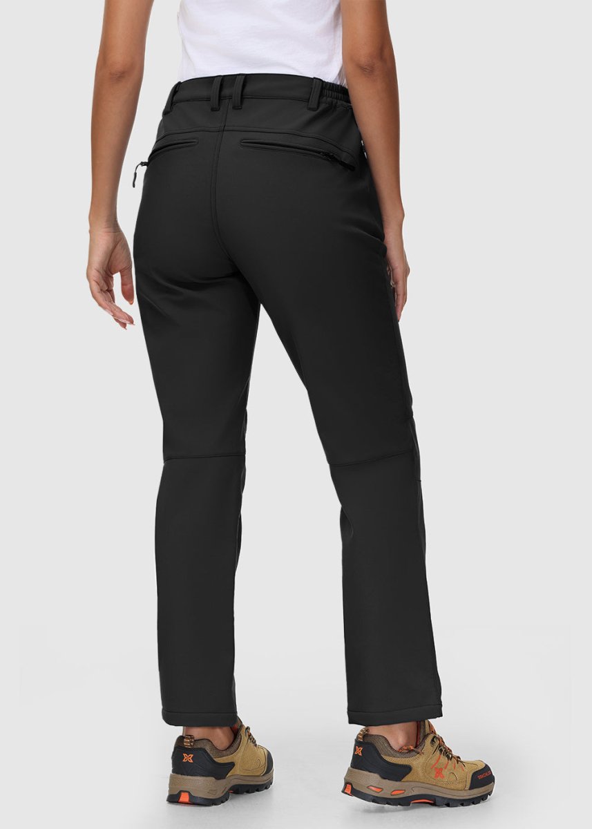 Women's Water Resistant Softshell Fleece Pants - TBMPOY