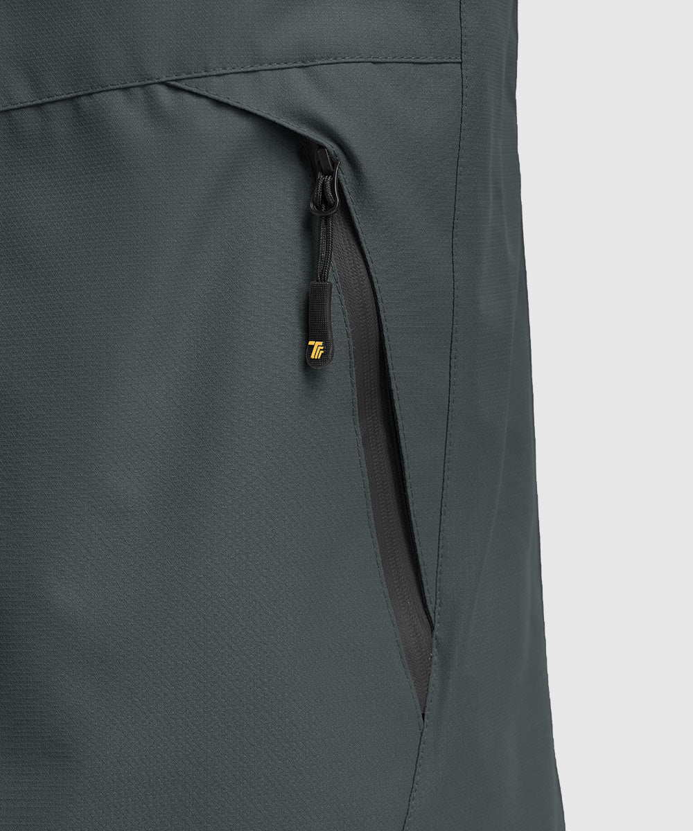 Men's Water Resistant Skiing Windbreaker Hooded Jacket - TBMPOY