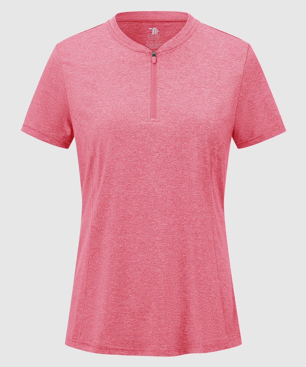 Women's UPF 50+ Moisture Wicking 1/4 Zip Polo Shirts – TBMPOY