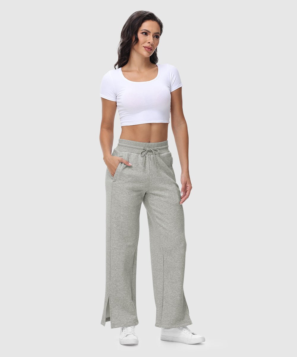 Women's Polar Fleece Straight Leg Sweatpants - TBMPOY