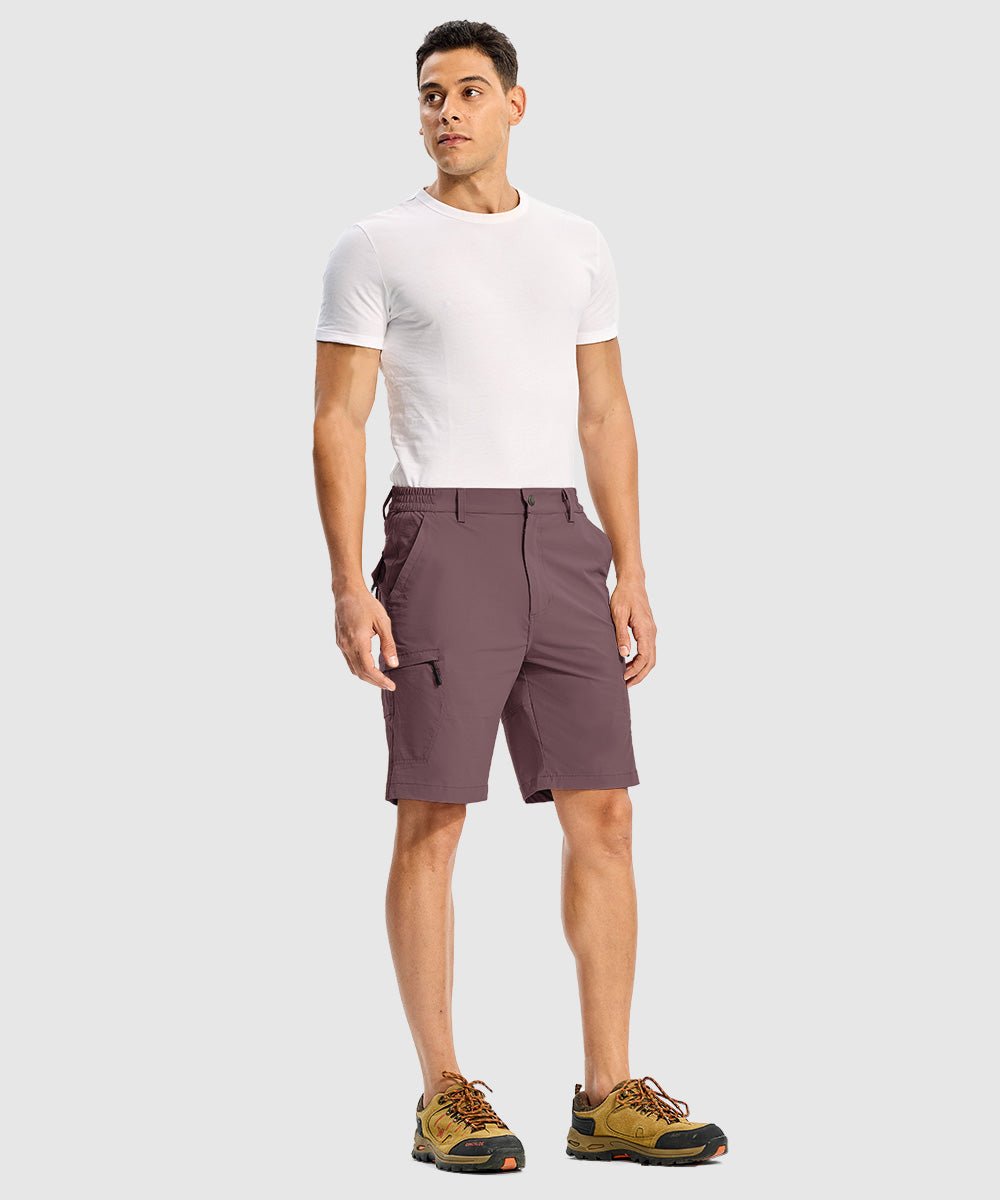 Men's Stretchy Quick Dry Cargo Hiking Shorts - TBMPOY