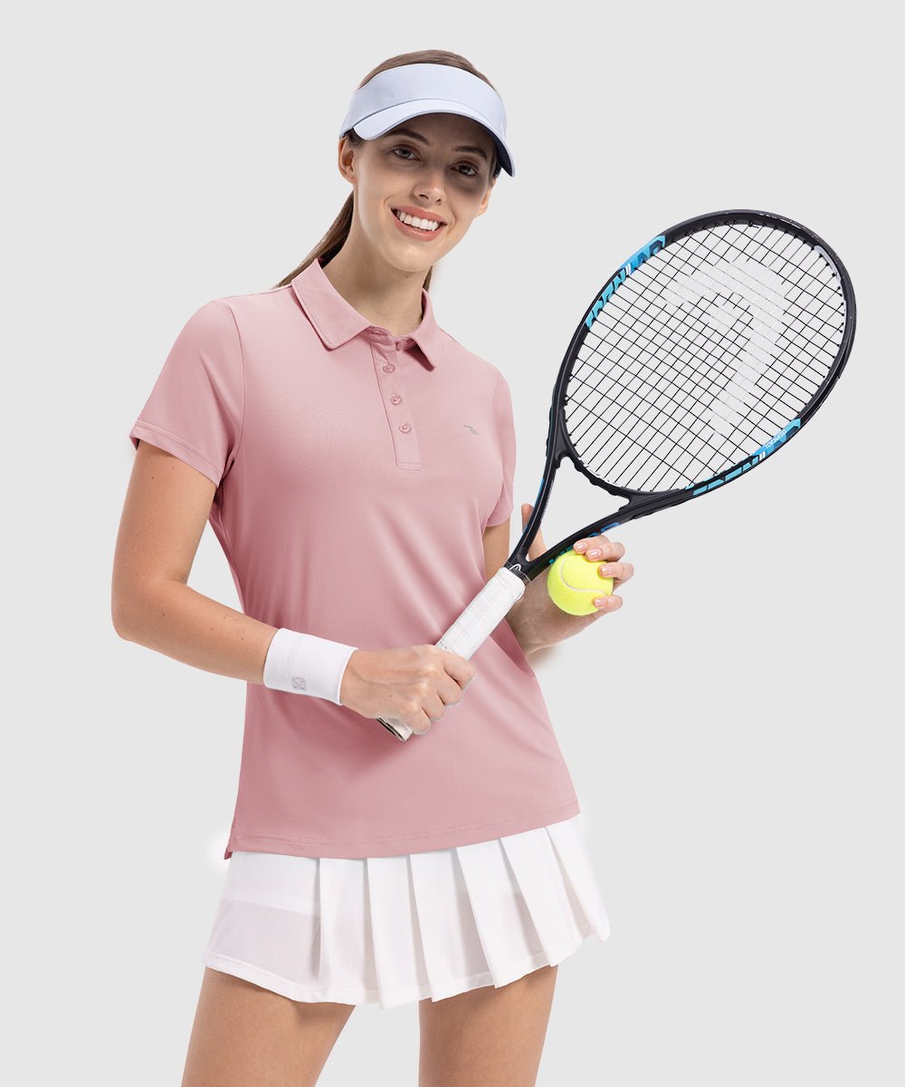 Women's 4 - Button Quick Dry Polo Shirts - TBMPOY