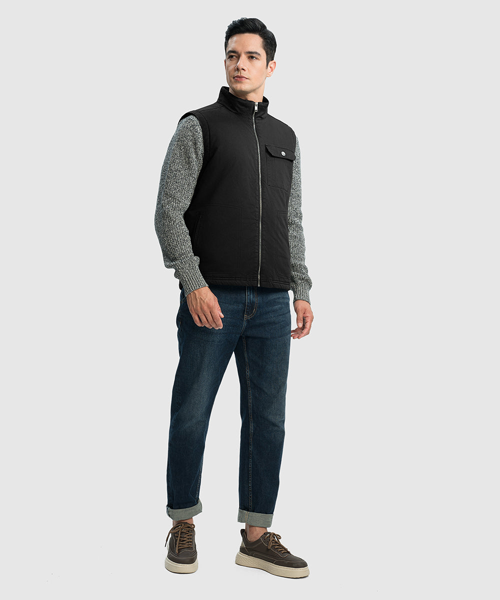 Men's Fleece Classic Workwear Thermal Vest - TBMPOY