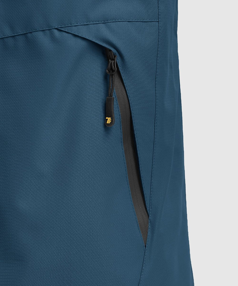Men's Water Resistant Skiing Windbreaker Hooded Jacket - TBMPOY