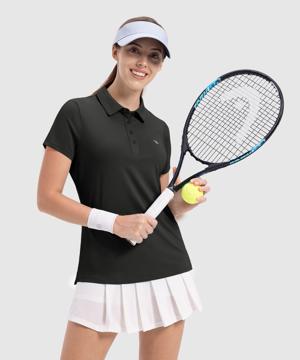 Women's 4 - Button Quick Dry Polo Shirts - TBMPOY