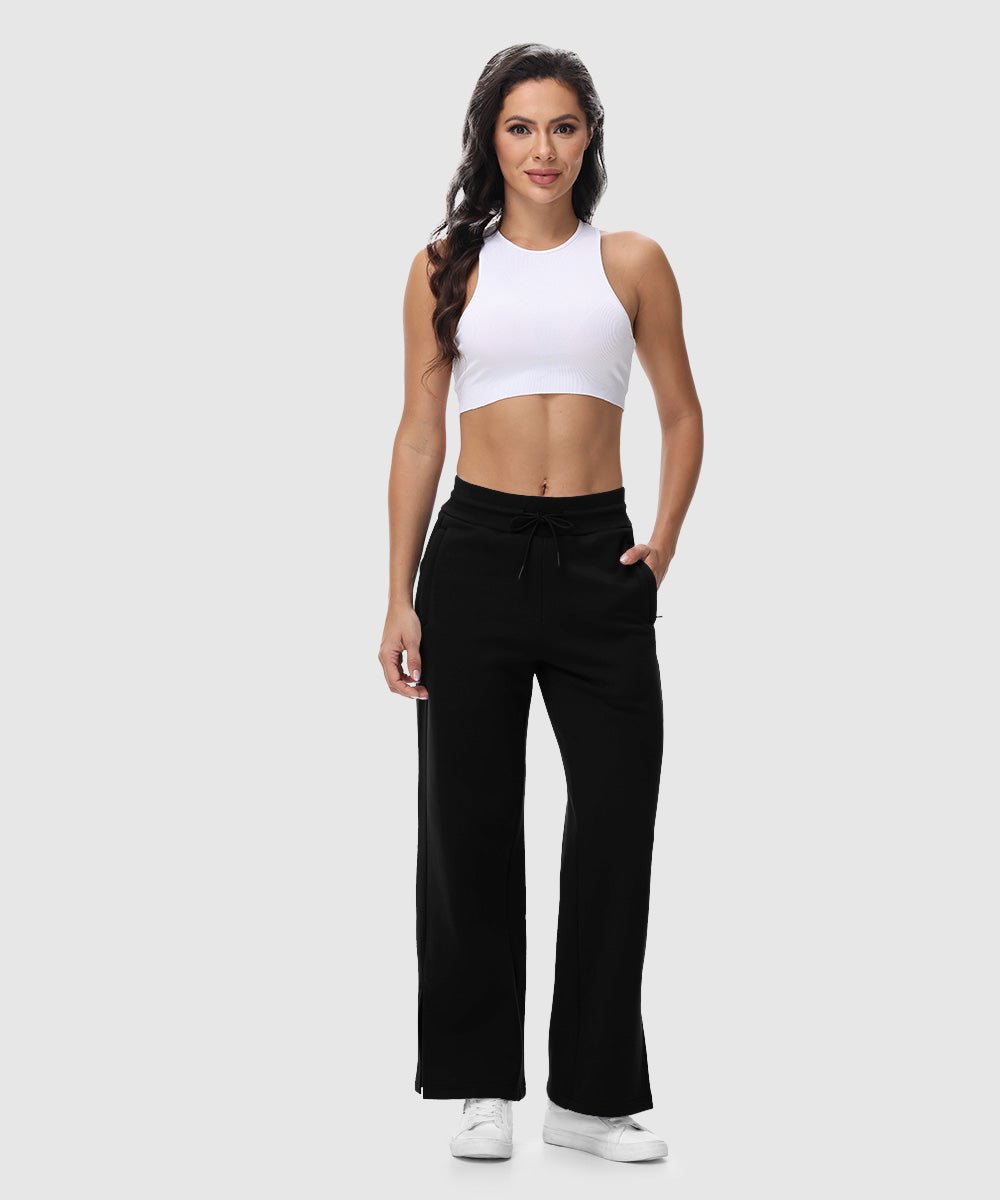 Women's Polar Fleece Straight Leg Sweatpants - TBMPOY