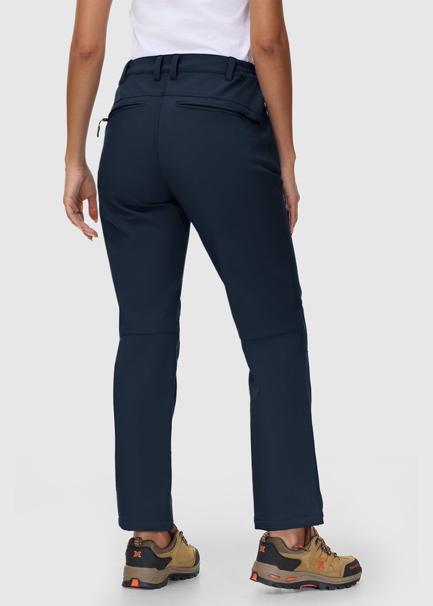 Women's Water Resistant Softshell Fleece Pants - TBMPOY