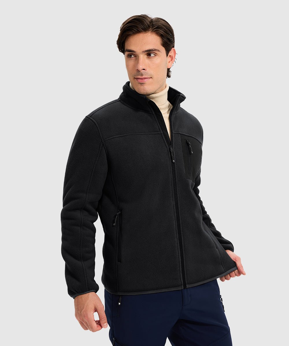 Men's Chest Pocket Fleece Jacket - TBMPOY