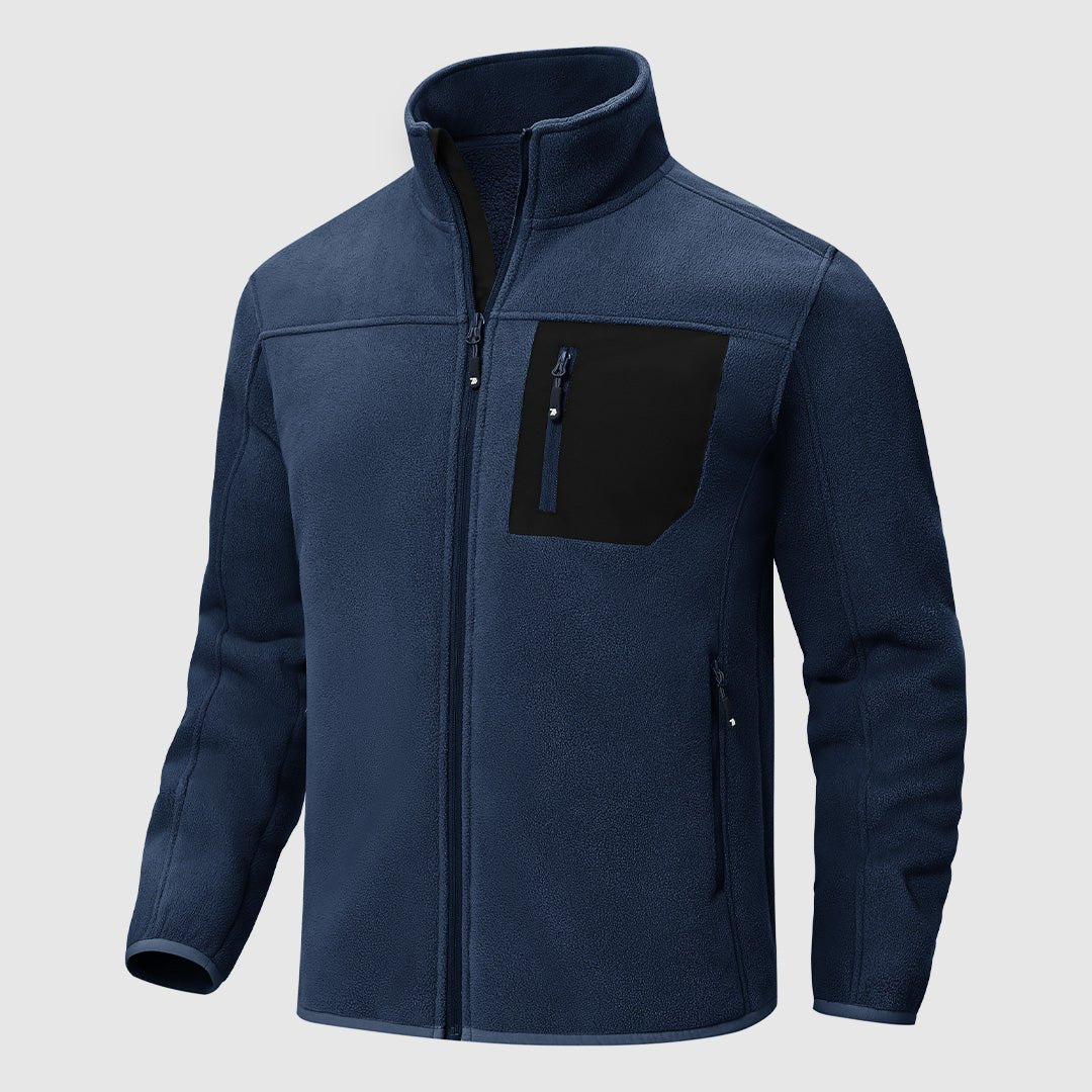 Men's Chest Pocket Fleece Jacket - TBMPOY
