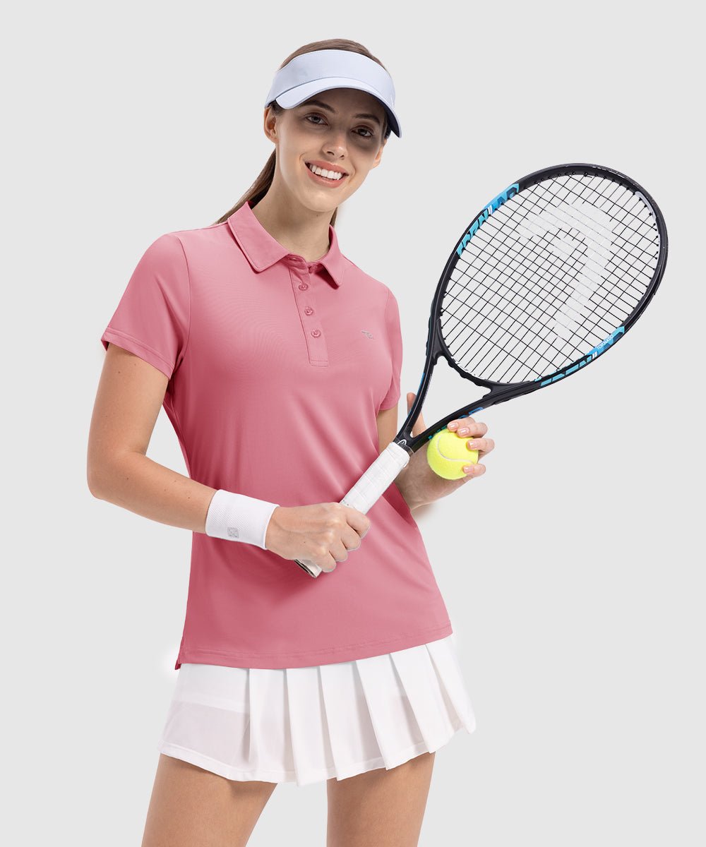 Women's 4 - Button Quick Dry Polo Shirts - TBMPOY