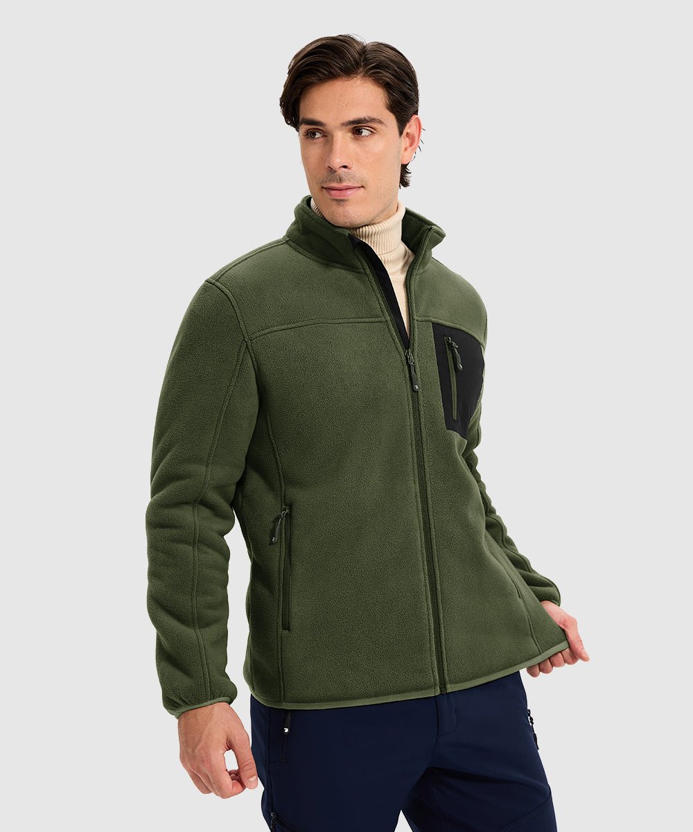 Men's Chest Pocket Fleece Jacket - TBMPOY