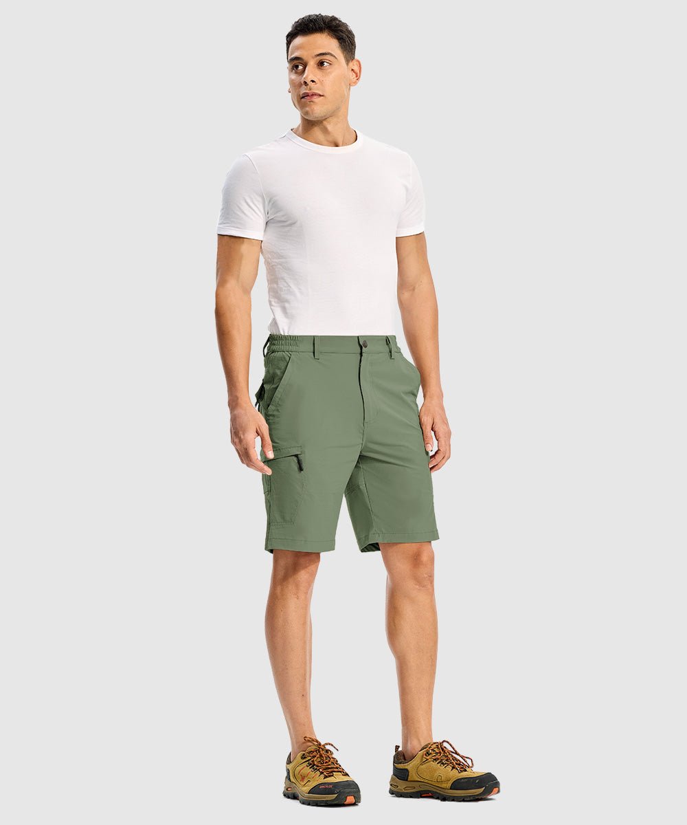 Men's Stretchy Quick Dry Cargo Hiking Shorts - TBMPOY