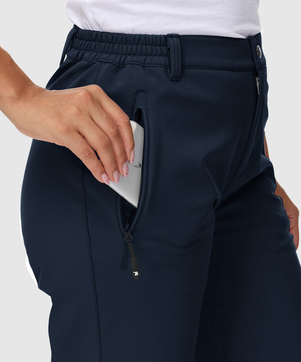 Women's Water Resistant Softshell Fleece Pants - TBMPOY