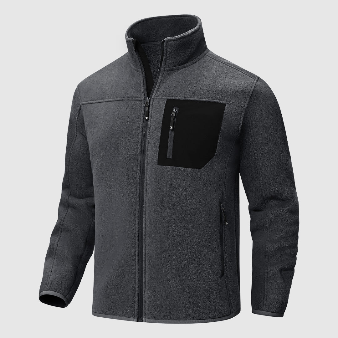 Men's Chest Pocket Fleece Jacket - TBMPOY