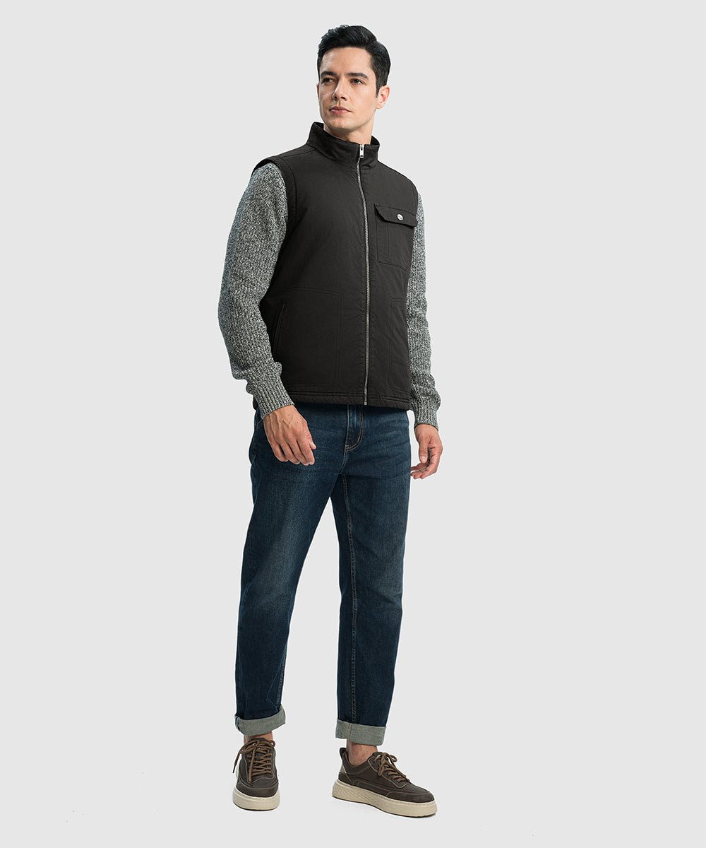 Men's Fleece Classic Workwear Thermal Vest - TBMPOY