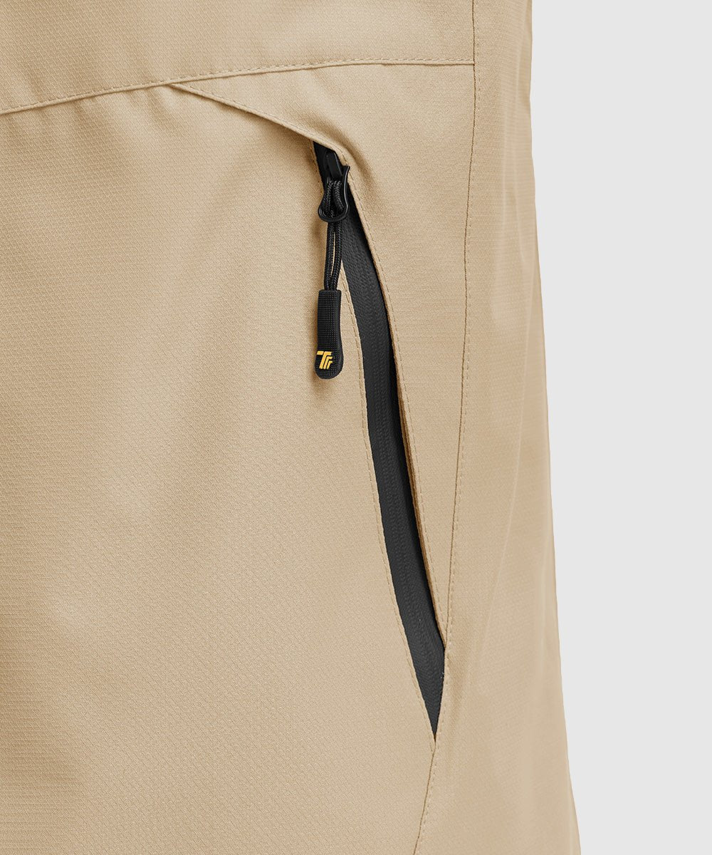 Men's Water Resistant Skiing Windbreaker Hooded Jacket - TBMPOY