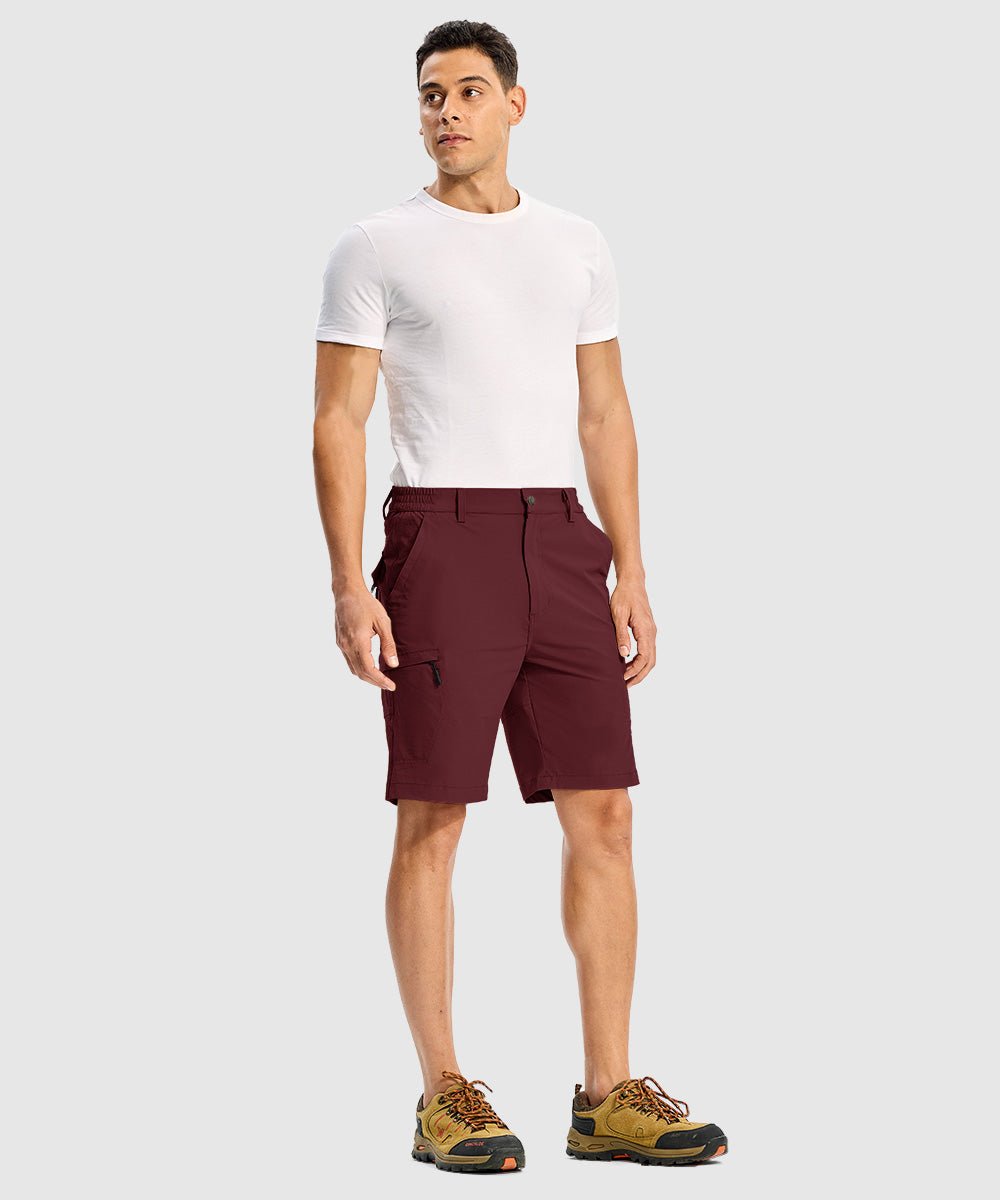 Men's Stretchy Quick Dry Cargo Hiking Shorts - TBMPOY