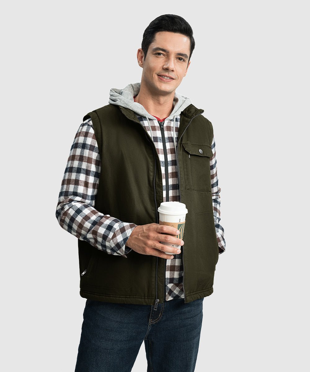 Men's Fleece Classic Workwear Thermal Vest - TBMPOY