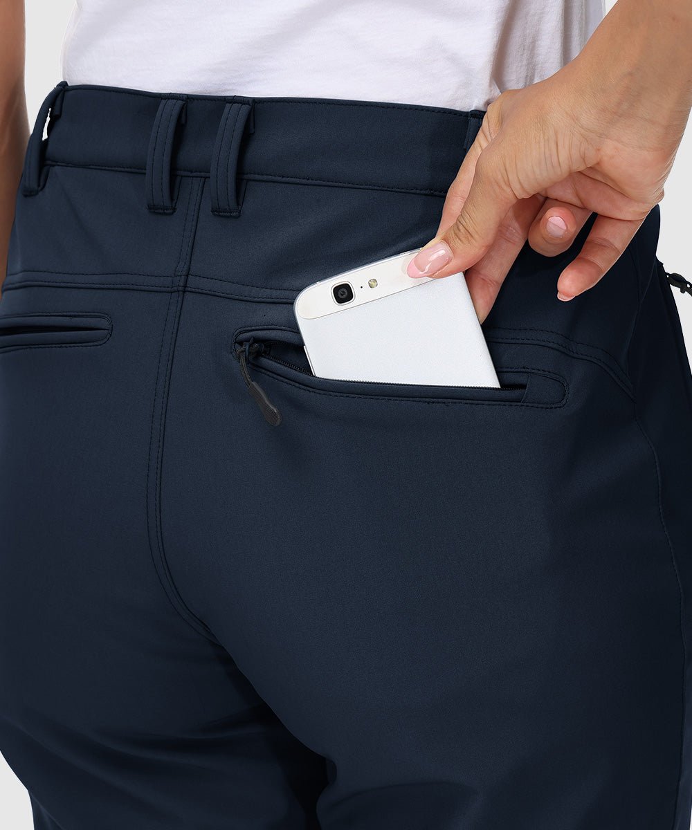 Women's Water Resistant Softshell Fleece Pants - TBMPOY