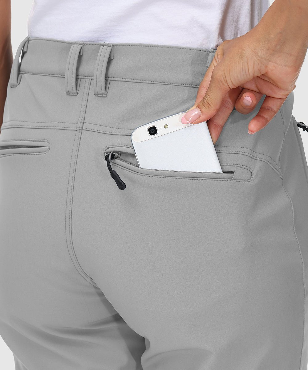 Women's Water Resistant Softshell Fleece Pants - TBMPOY