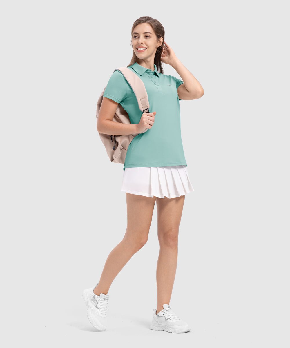 Women's 4 - Button Quick Dry Polo Shirts - TBMPOY